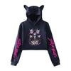 2025 Kpop Demon Hunter Saja Boy Crop Tops Women Sweatshirt Long Sleeve Girls Fashion Hoodie