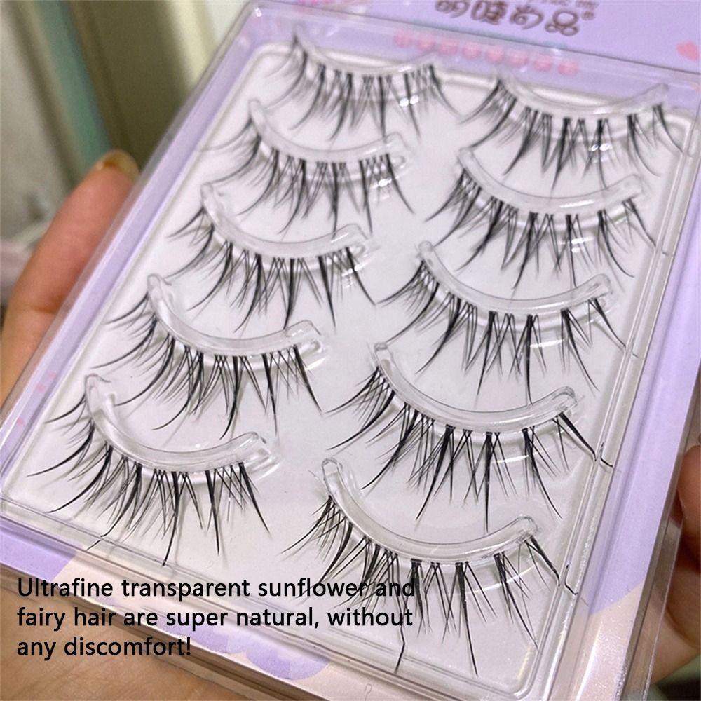 Lower Eyelashes Transparent Stem Full Strip Eyelash Manga Lashes Makeup Tools Fairy False Eyelashes
