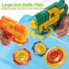 Glowing Gyro-launching Pistol Funny Long-lasting Dual Mode Flashing Spinning Top Outdoor Play With Friends Toys for Boy Gifts