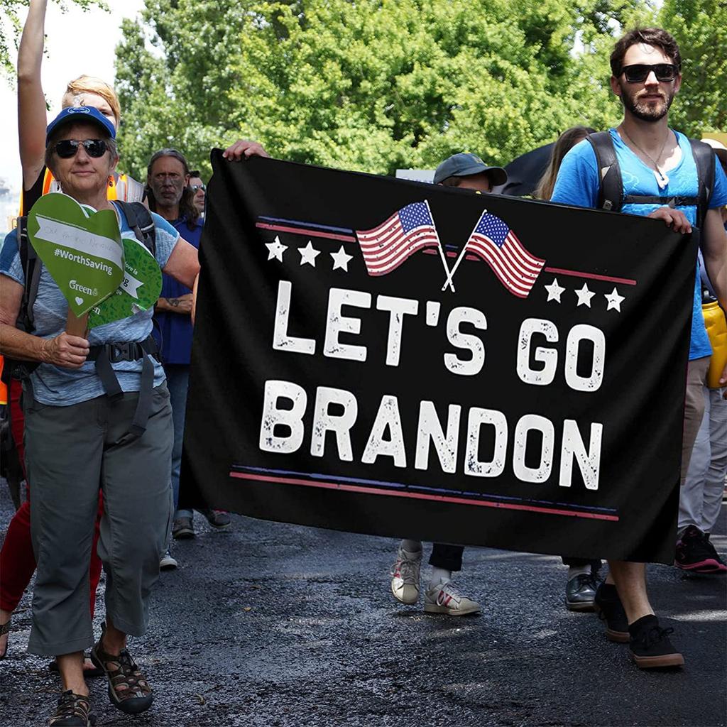 LET'S  BRANDON Flag 90*150cm Outdoor Banner Interior Decoration