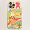 Graffiti 2023 Hund Kaninchen Cartoon Mädchen Smiley süße Telefon Fall für Iphone 13 12 Promax 14 Pro Max 11 stoßfeste Rückseite Capa