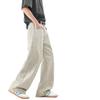 Spring New Men's Semi-elastic Rubber-style Jeans American High Street Mopping Pants