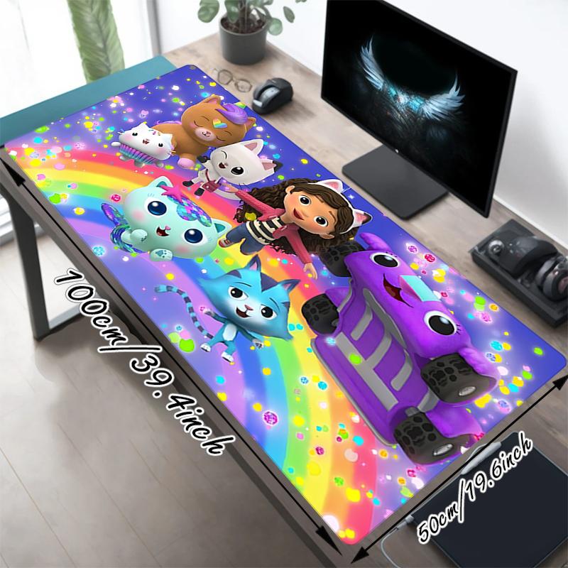 1Pc Rainbow Friends Adventure Gaming Mouse Pad Keyboard Desk Mat Non-slip Rubber Lock Edge Waterproof Computer Mousepad for Office Home Decor Y1155