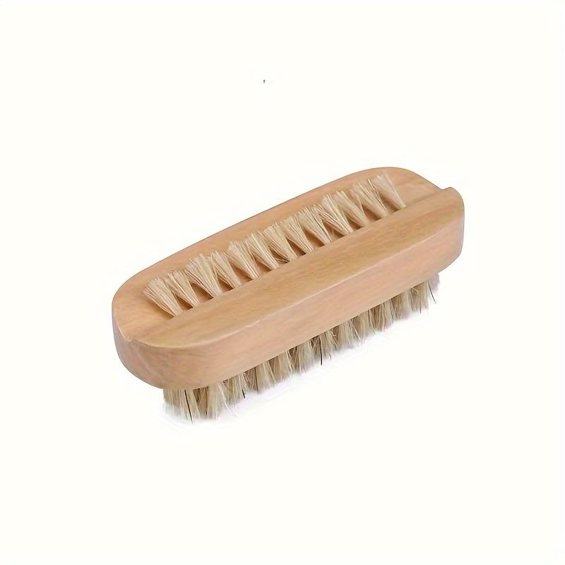 

Natural Wooden Nail Brush for Effective Cuticle Cleaning - Sturdy Fingernail & Toenail Care Tool, Perfect for Dust Removal and Manicure Prep