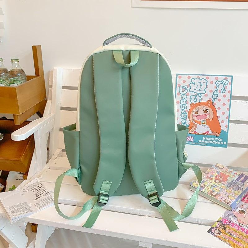 New Foreign Trade Student Schoolbag Contrasting Colors Ins Mori Cute Casual Backpack Simple Large Capacity Fashion Backpack