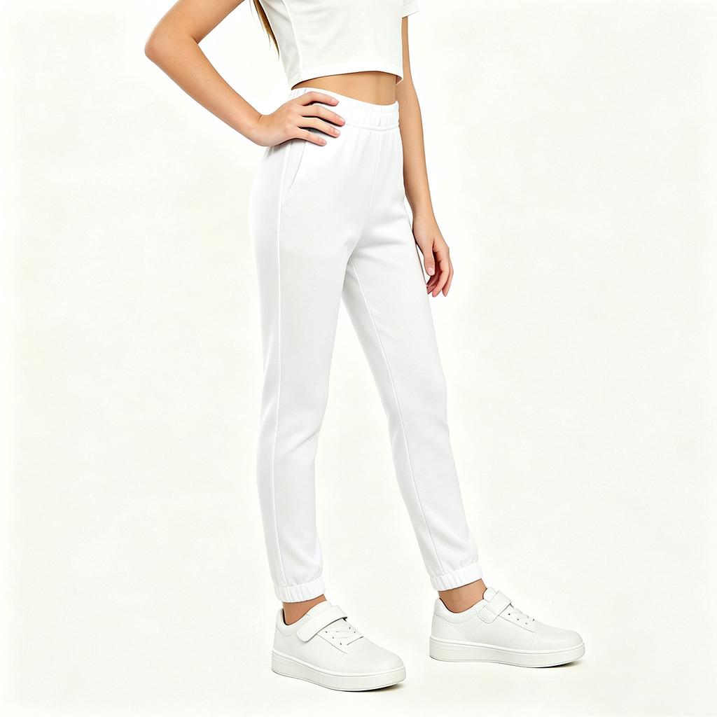 Kids' High Waist Flared Pants with Pockets, Casual Color Stretch, for Running Dance Yoga