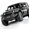 Jeep Wrangler Rubicon 1:22 Schaal Die-cast Metaallegering Pull-back Auto Model, Zwart