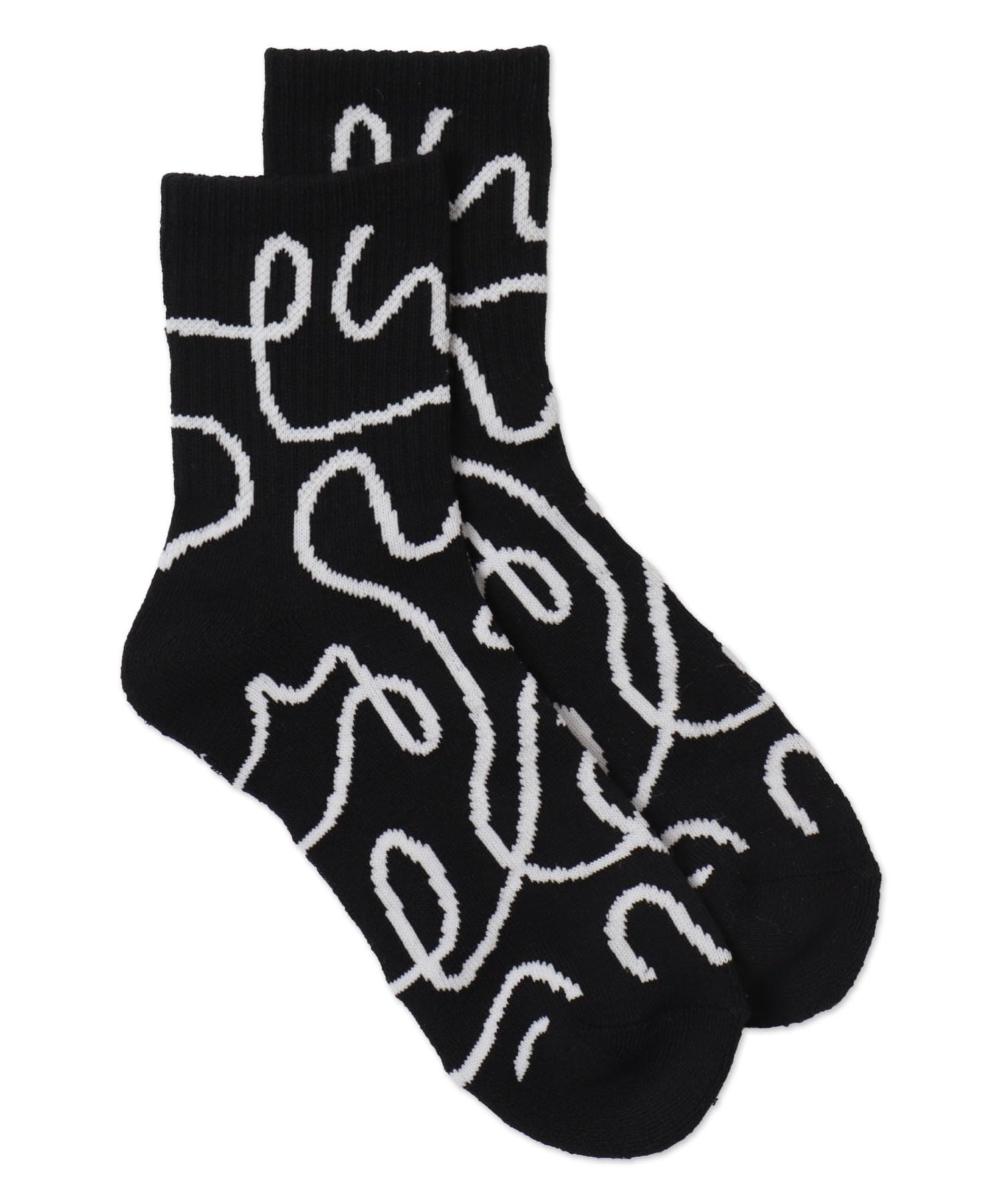 

WEGO Nuance Ribbed Crew Socks with Pile Sizes Black Women s Bottom, 23-25cm,