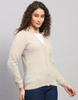 MONTE CARLO Damen V-Ausschnitt Langarm Strickjacke