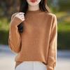 Damski sweter kaszmirowy Qinghe Cashmere 30% kaszmir 70% wełna Jesień i Zima Kaszmirowy pulower Miękki i ciepły