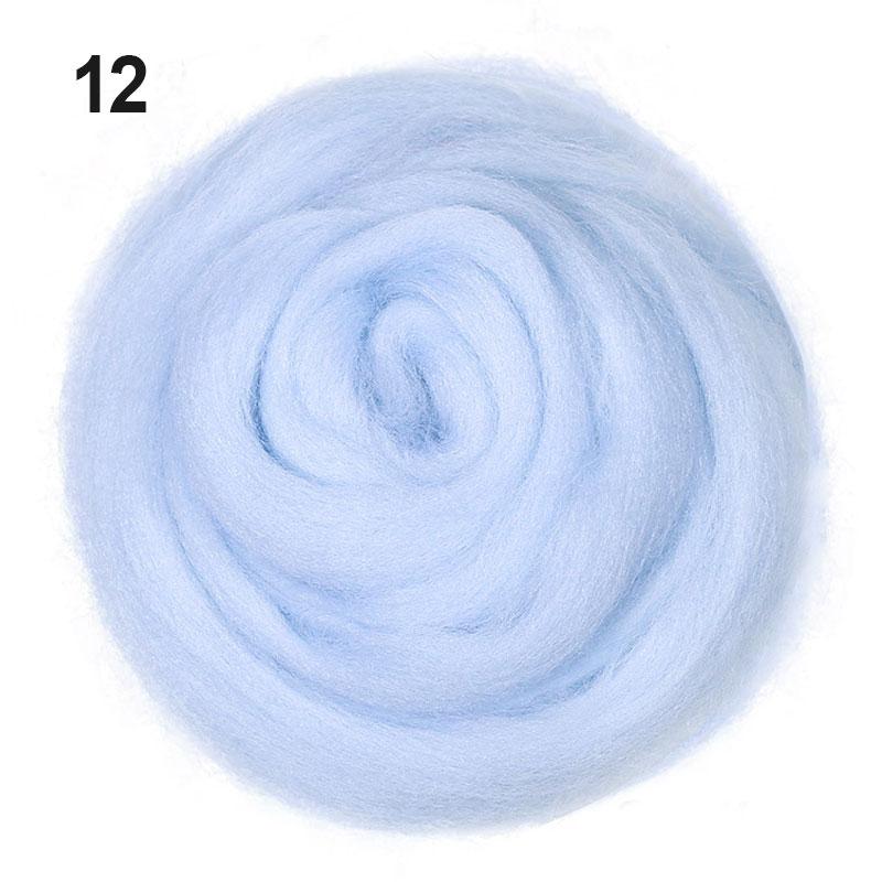 38 Colors Felt Craft Felting Wool Fiber Felt Fabric Felting Pack DIY Handmade Toys 5g/10g/20g/50g