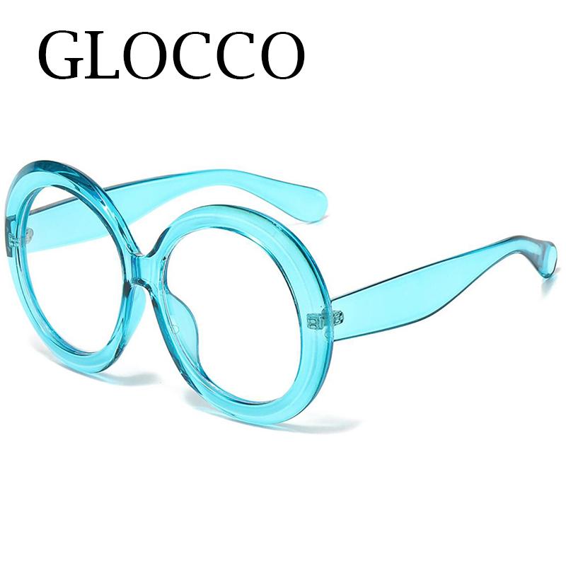 Oversized Green Round Reading Glasses Elegant Fashion Anti Blue Light Computer Glasses Women Men Finished Presbyopia Eyeglasses