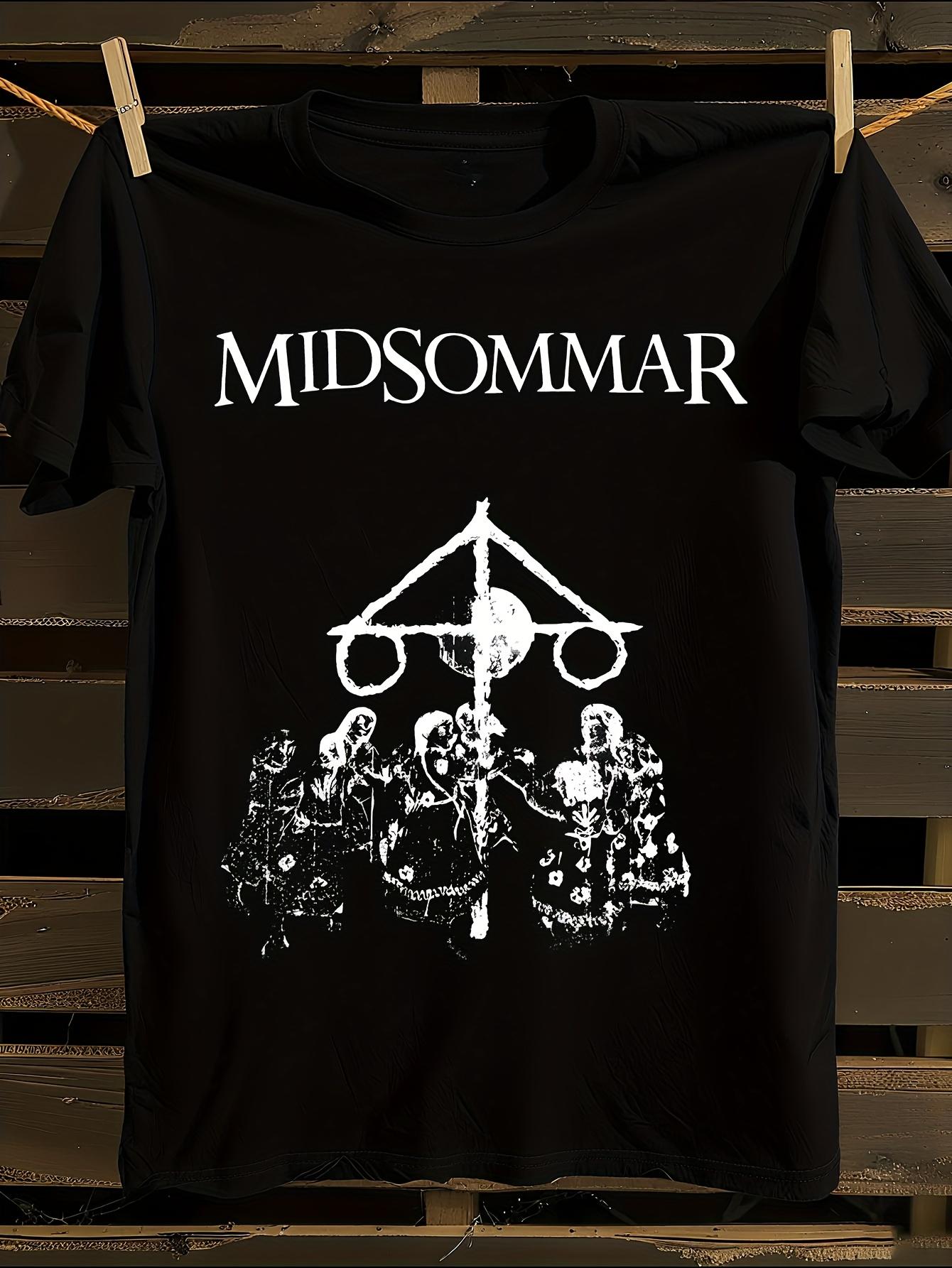 

Midsommar Horror Movie T-Shirt Mens Tshirt Womens Tshirts with Letters Print Short Sleeves T-Shirt Casual Street Tee Shirt Top XL