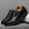 Leather Shoes Men's Spring New Business Black Versatile Men's Shoes Men's Three-joint Leather Shoes Casual Men's Leather Shoes
