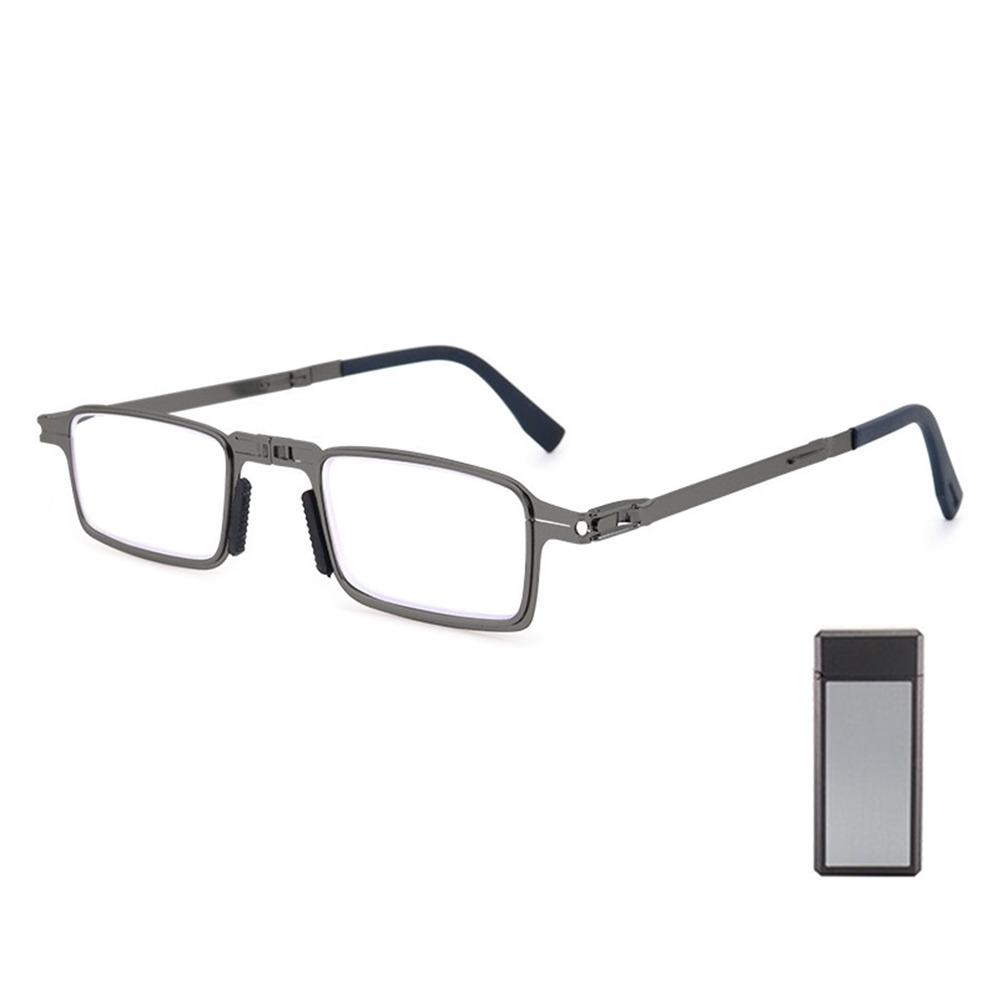 Blue Ray Blocking Anti-Blue Light Reading Glasses Folding Portable Optical Spectacle Eyeglass Eye Protection With Glasses Bag