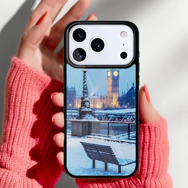 London Red Telephone Bus Big Ben Phone Case for iPhone 17 16 15 14 13 Pro Max Back Cover for 12 11 Pro Coque