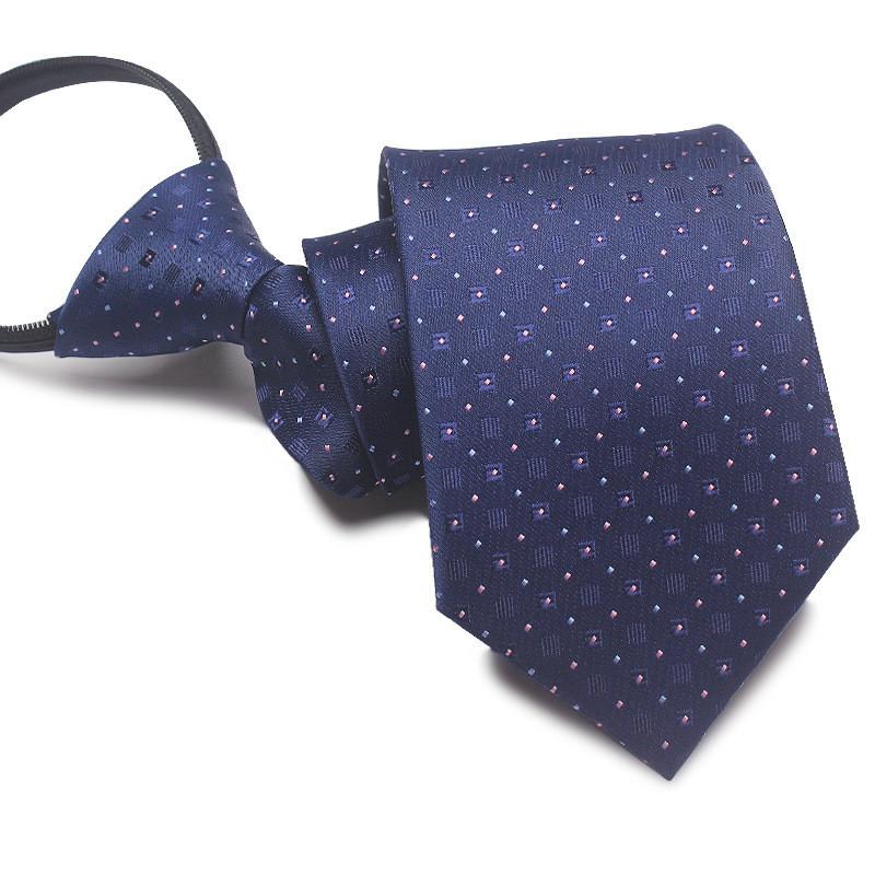 Mens Business Polyester Tie With Arrow Design And Zipper Closure For Office