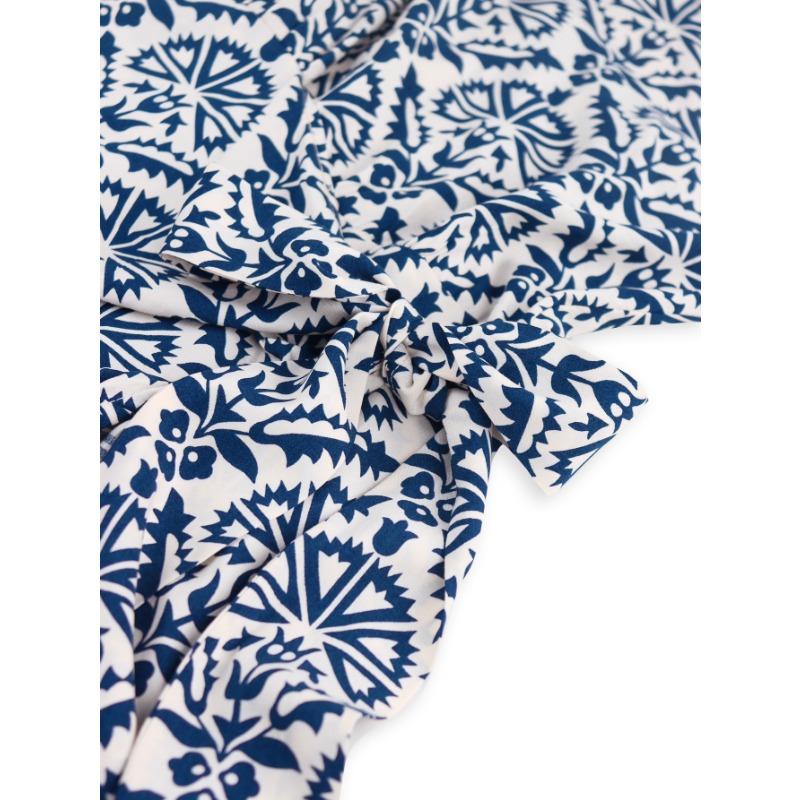 Women's Dress Spring and Summer Casual Printed Off-the-shoulder Dress