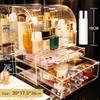 Acrylic Desktop Makeup Storage Drawer - Transparent Dustproof Cabinet