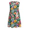 Women's Casual Fashion Breathable V-neck Vest With Pockets Floral Holiday Dress