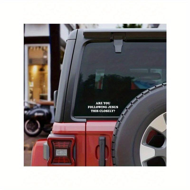 White Are You Follow Jesus This Close Vinyl Car Stickers For Car Head Design Modern Window Bumper Decor