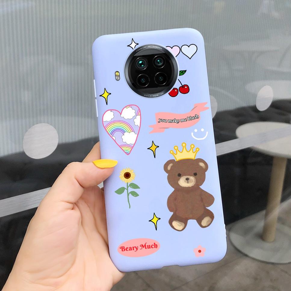 ForXiaomi Mi 10T Lite Case Cute Cartoon Cat Painted TPU Silicone Back Cover For Xiaomi Mi 10T Lite 5G 10Tlite Phone Case Funda
