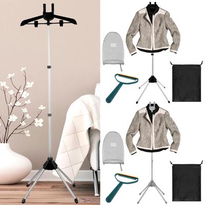 Suporte para Vaporizador com Tábua de Passar de Mão Ajustável Dobrável Suporte Cabide para Vaporizador Suporte de Vapor Versátil Roupas para Casa