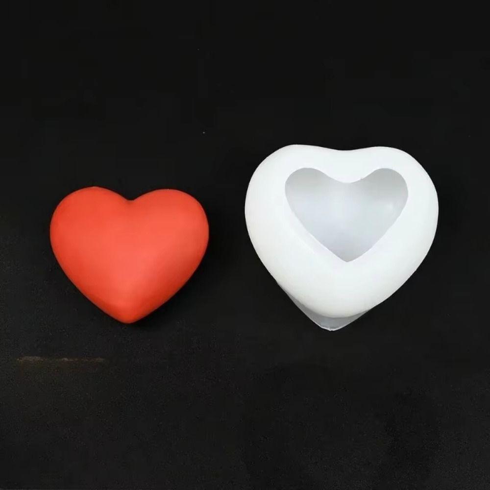 S/M/L Chocolate Baking Mold Heart Shape Love Heart Mold 3D Heart Cake Mold  Resin Crafts
