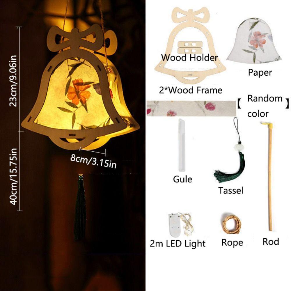 LED Light Mid-Autumn Festival Lantern Creative Art Lantern Portable Handmade Hanging Lamp  Festival