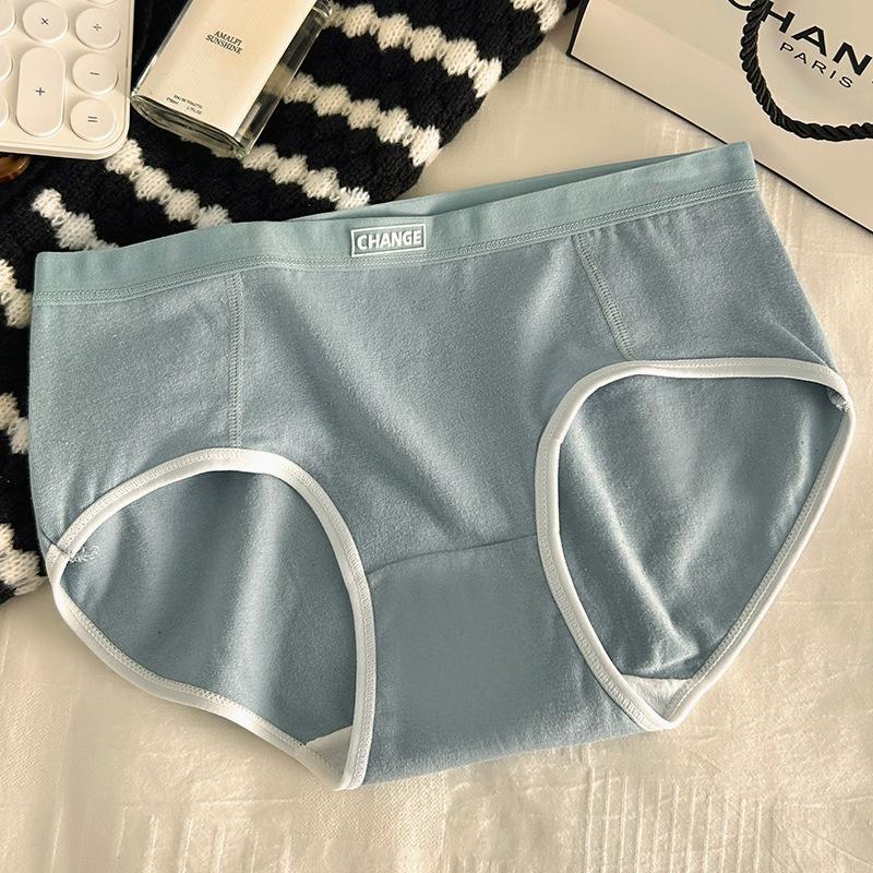 Women s Japanese Style Pure Cotton Mid-Waist Antibacterial Briefs - Simple, Fashionable, Sporty, Breathable, Comfortable. Large 95-120 Jin
