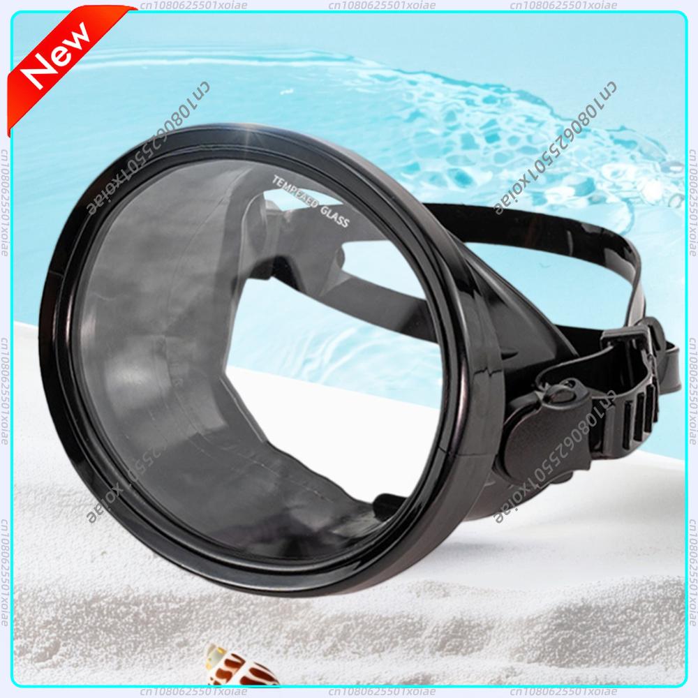 Oval Diving Mask Spearfishing Mask Anti-Fog Scuba Goggles Anti-Leak Freediving Water Mask Adjustable for Underwater Adventures