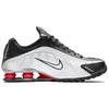 Nike Shox R4 Y2K Retro Running Shoes Comfortable Low-Top Sneakers Unisex sneakers Silver Black BV1111-008(2024)