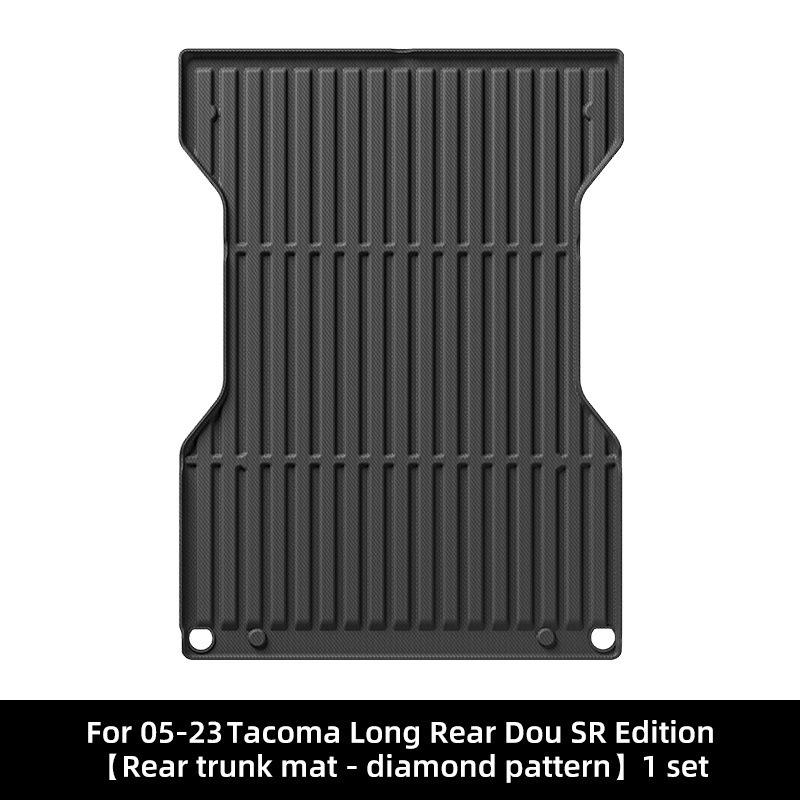 Stain-Resistant TPE Floor & Rear Bed Mats for 2004-2024 Toyota Tacoma