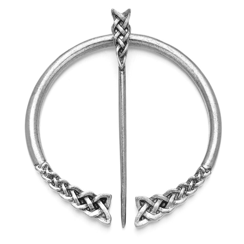 Silver/Gold Scarf Brooch Alloy Shawl Pin Trendy Viking Brooch  Commercial