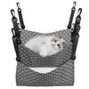 2Pcs Cat Hammock Hanging Bed Adjustable Soft Cloth Pet Swing Indoor Cat Bed Cage Accessory Comfortable Resting Hammock