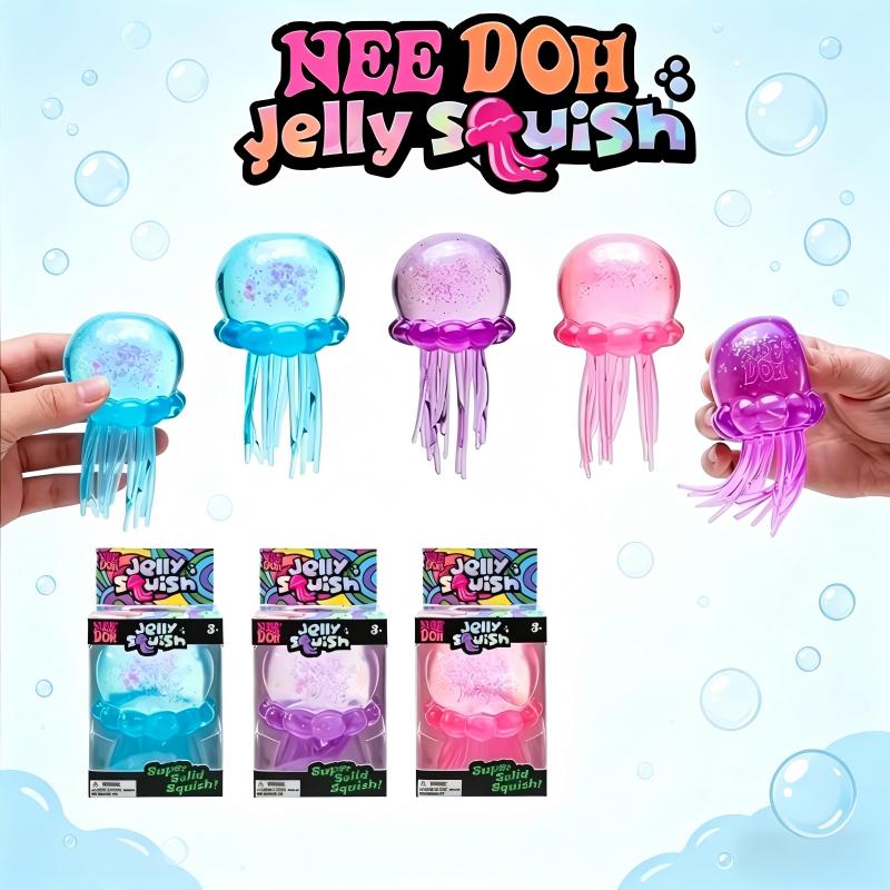 Jellyfish Fidgets Toys Ocean Jellyfish Toy, Water Proof Water Play Sensory Toy, Soft Jelly Squeeze Stress Relief for Gifts