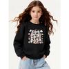Kids Sweatshirt,Crew Neck Fashion Top, Fun "Cute Panda Candy Jar" Patterned Sweatshirt, for Everyday Casual Wear,  for All Kinds of Daily Outfits