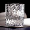 Jinzhi Japanese Hand-carved Edo Cut K9 Crystal Glass Whiskey Glass 12-sided Star Seven Treasure Pattern