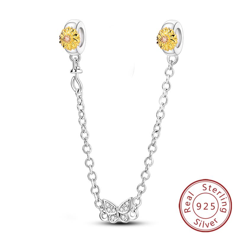 New Copper Charms Pendant Sunflowers Heart Beads Fit Original Bracelets Charm Diy Jewelry Gifts Making