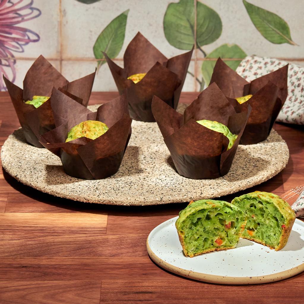 50/100/150 Stück Tulpen Muffinformen Cupcake Papierförmchen Ölbeständige Cupcake-Einlagen Backmuffinform Box Becher Muffinhüllen für Bankette Party