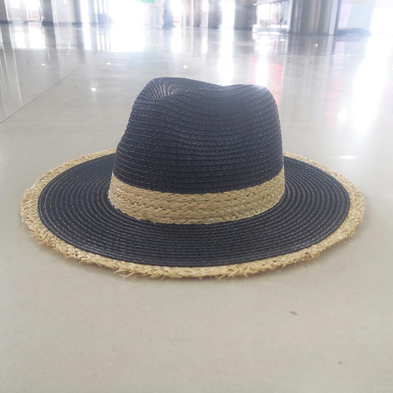 Summer Women's Sun Hat Men Wide Side Jazz Cap Tassel Fashion Floppy Foldable Ladies Straw Beach Hat Seaside Holiday