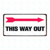 No Smoking Wifi Exit Toilet Indication Sign Tin Plate Vintage Metal Sign For Shop Bar Home Decor Poster Customizable DC0057A