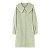 Qiushui Yiren Doll Collar Lambswool Blend Coat