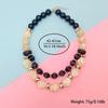 Doppellagige unregelmäßige Acrylperlenkette für Damen Stilvolle handgefertigte Statement-Perlenkette Schicker Schmuck Geschenke