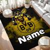 Custom Name Personalized Borussia Dortmund Print Carpet, Versatile Home Decor Rug, for Playroom, Apartment, Balcony, Entryway, Hallway Gift