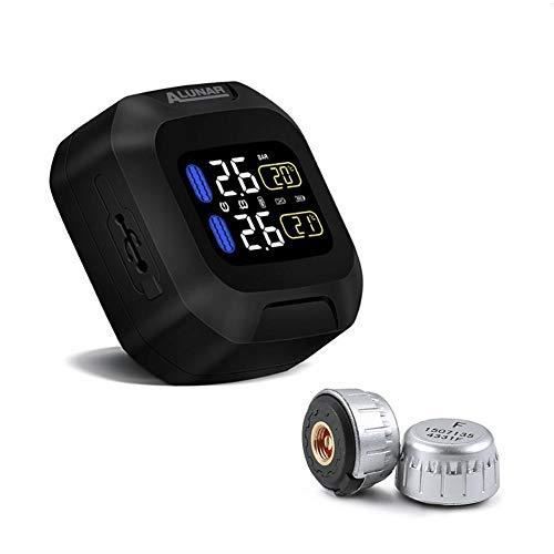ALUNAR-TPMS Système de Surveillance de la Pression des Pneus de Moto, Capteur 18x13mm