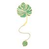 5 Pcs/Set Creative Book Markers Metal Reading Bookmarks Leaf Shape Page Markers Chinese Style Bookmarks for Book Lovers