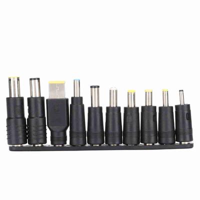 10Pcs DC Power Plugs 5.5mmx2.1mm Portable Compact ABS Material Wide Compatibility DC Power Adapter