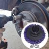 6 Brake Hub Cleaning Discs, Sanding Wheel Care Accessory, Tool for Studs And