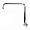 S Shaped Shower Arm 360 degrees  Rotating Stainless Steel Shower Extender Arm with Flange for Bathroom Accessory